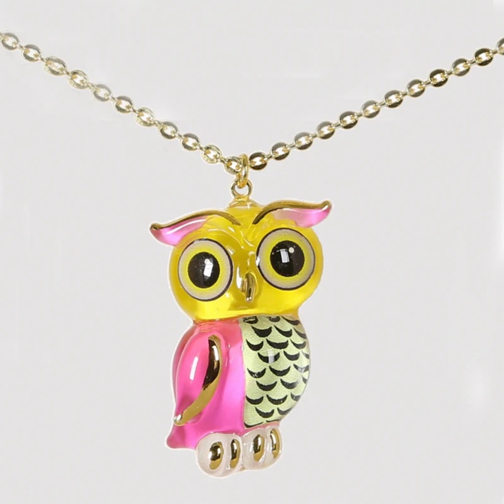 Glass Owl Necklace